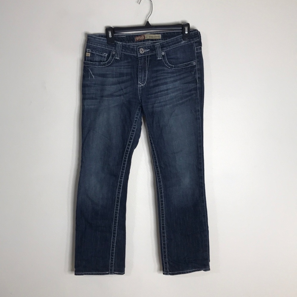 Big star Maddie straight mid rise fit denim jeans size 28 R